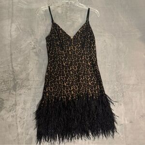 Michael Kors Feathered Lace Dress